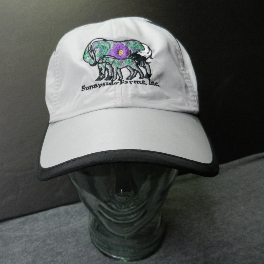Sunnyside Farms Hat Cap Strap Back Panel Duck Embroidered Horses Adjustable